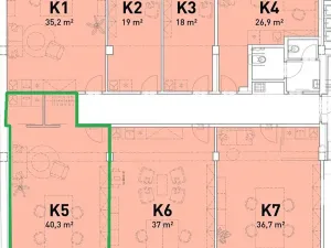 Pronájem kanceláře, Praha - Veleslavín, Na Petřinách, 40 m2