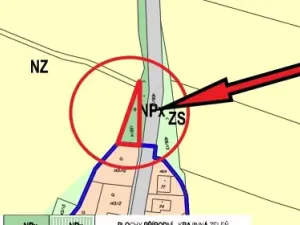 Prodej zahrady, Klopina, 261 m2