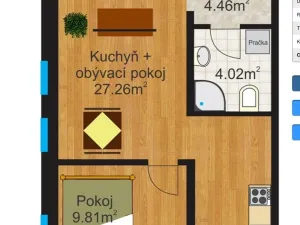 Pronájem bytu 2+1, Třebíč, Soukopova, 50 m2