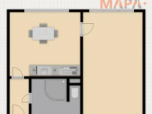 Prodej bytu 1+1, Chomutov, Kyjická, 36 m2