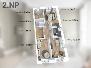 Prodej rodinného domu, Praha - Řepy, Otlíkovská, 125 m2