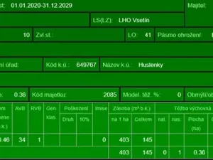 Prodej lesa, Huslenky, 29988 m2