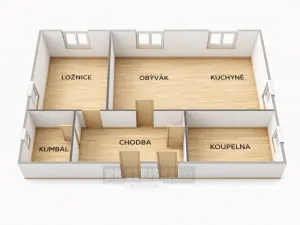 Prodej bytu 2+kk, Bavorov, Farská, 58 m2