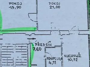 Pronájem bytu 2+1, Praha - Dejvice, Zelená, 58 m2
