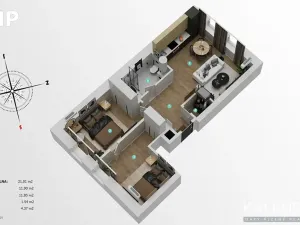 Prodej bytu 3+kk, Svoboda nad Úpou, Nový svět, 55 m2