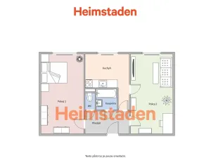 Pronájem bytu 2+1, Karviná - Mizerov, Studentská, 49 m2