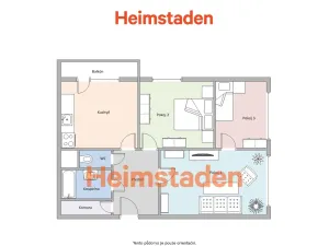 Pronájem bytu 3+1, Orlová - Lutyně, Masarykova třída, 78 m2