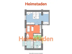 Pronájem bytu 2+kk, Havířov - Město, Československé armády, 47 m2