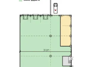 Pronájem skladu, Plzeň - Východní Předměstí, Jateční, 2500 m2