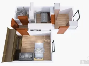 Prodej bytu 2+1, Praha - Dolní Chabry, Bolebořská, 47 m2