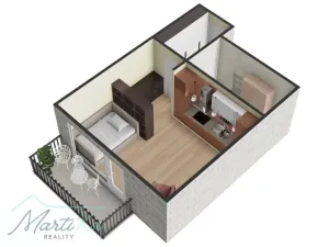 Prodej bytu 1+kk, Hostivice, Žitná, 31 m2