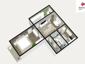 Prodej bytu 3+1, Znojmo, Přímětická, 67 m2