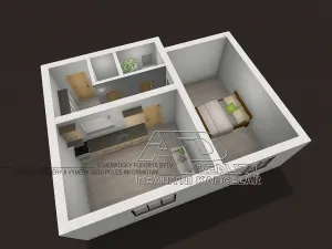 Pronájem atypického bytu, České Budějovice, 44 m2