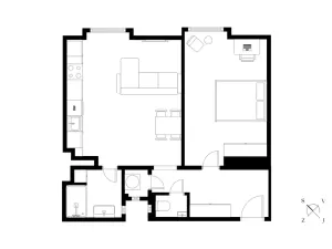 Prodej bytu 2+kk, Praha - Nusle, Nuselská, 53 m2
