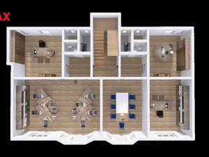 Pronájem kanceláře, Ostrava - Slezská Ostrava, náměstí Jurije Gagarina, 165 m2