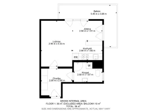 Pronájem bytu 1+kk, Praha - Záběhlice, Mikanova, 33 m2