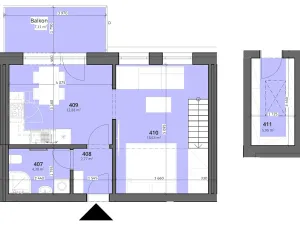 Prodej bytu 2+kk, Zubří, Hlavní, 52 m2