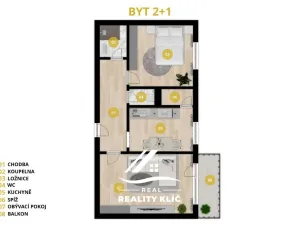 Pronájem bytu 2+1, Ostrava, Kašparova, 60 m2