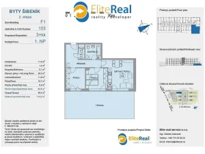 Prodej bytu 3+kk, Olomouc, Třída Jiřího Pelikána, 64 m2