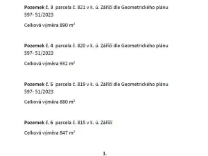 Prodej pozemku pro bydlení, Záříčí, 890 m2