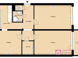 Pronájem bytu 3+1, Brno - Lesná, Milénova, 78 m2