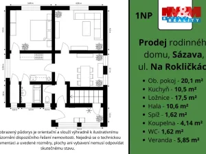 Prodej rodinného domu, Sázava, Na Rokličkách, 145 m2