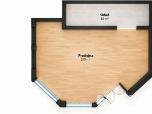 Pronájem obchodního prostoru, Vrchlabí, Krkonošská, 132 m2