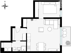 Prodej bytu 2+kk, Praha - Vysočany, V Předním Hloubětíně, 61 m2