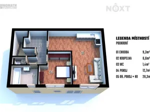 Prodej bytu 2+kk, Rousínov, Mlékařská, 56 m2