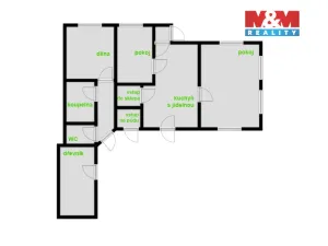 Prodej rodinného domu, Voděrady, 80 m2