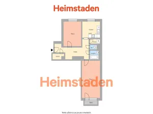 Pronájem bytu 2+1, Ostrava - Poruba, Hlavní třída, 64 m2