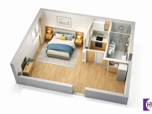 Prodej bytu 1+kk, Horní Planá, Palackého, 25 m2