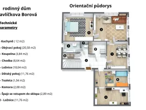 Prodej rodinného domu, Havlíčkova Borová, Luční, 89 m2