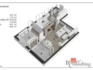Pronájem bytu 2+kk, Chrudim - Chrudim IV, V Hliníkách, 55 m2