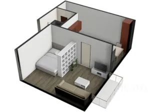 Prodej bytu 1+1, Písek - Budějovické Předměstí, třída Přátelství, 38 m2