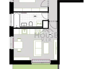 Prodej bytu 2+kk, Praha - Ďáblice, Křižanská, 49 m2