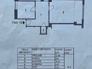 Pronájem bytu 3+1, Brno, Mezírka, 85 m2