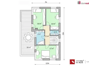 Prodej domu na klíč, Uherský Brod - Těšov, Losy, 149 m2