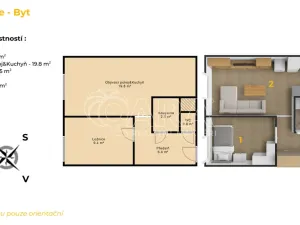 Prodej bytu 2+kk, Beroun - Beroun-Město, Košťálkova, 41 m2