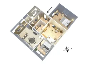 Prodej bytu 4+kk, Velké Popovice, Na Dlaskově, 88 m2