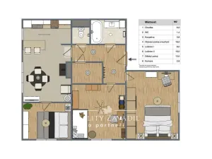 Prodej bytu 4+kk, Velké Popovice, Na Dlaskově, 88 m2