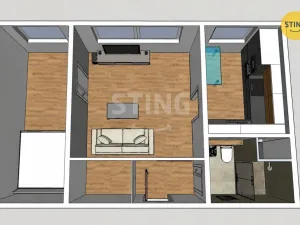 Prodej bytu 2+1, Hodonín, Lužní, 41 m2