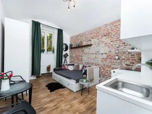 Pronájem bytu 1+kk, Praha - Holešovice, Dukelských hrdinů, 26 m2