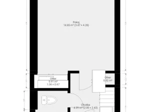 Pronájem bytu 1+kk, Brno - Lesná, Halasovo náměstí, 22 m2