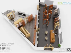 Pronájem obchodního prostoru, Týnec nad Sázavou, K Lesíku, 108 m2