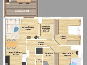 Prodej rodinného domu, Skořice, 80 m2