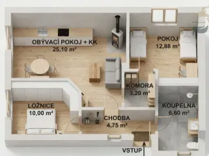 Prodej chaty, Dolní Lukavice - Lišice, 100 m2