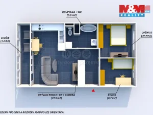 Prodej bytu 3+kk, Praha - Prosek, Veltruská, 54 m2