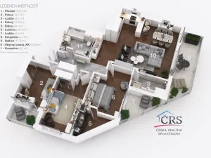 Prodej bytu 4+kk, Praha - Stodůlky, Ferrariho, 136 m2