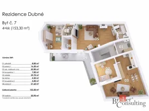 Prodej bytu 4+kk, Dubné, 153 m2
